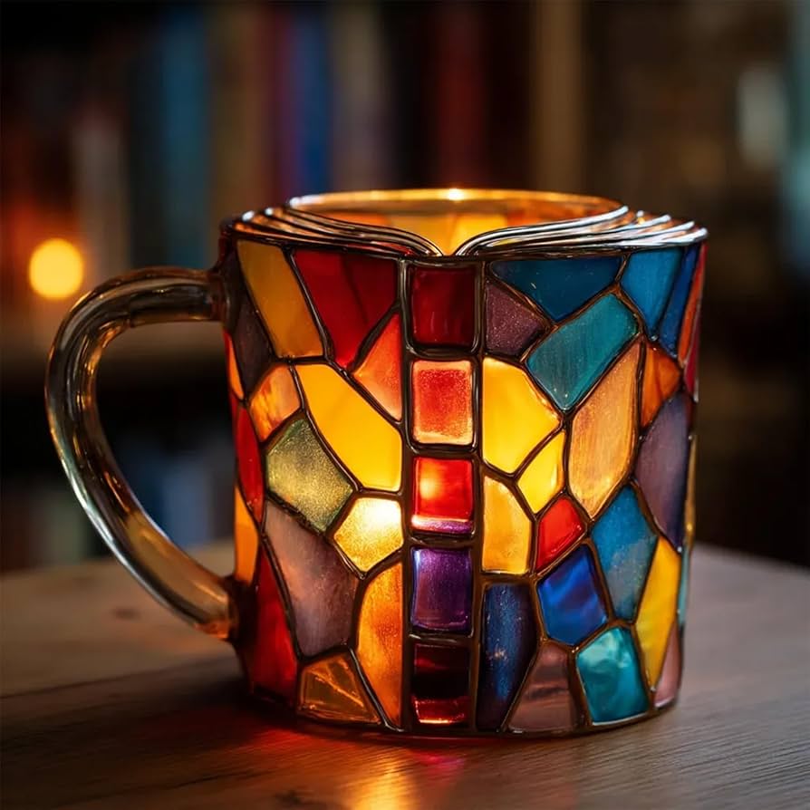 Tazza Artigianale 3D Aurora a Tema Libro