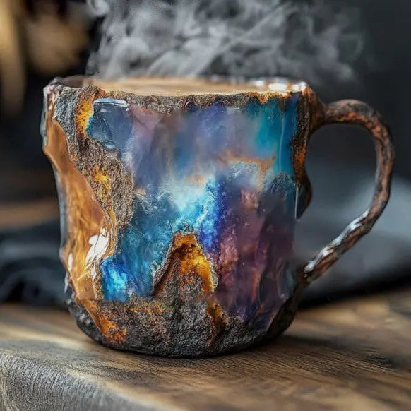 Tazza da Caffè con Cristalli e Minerali