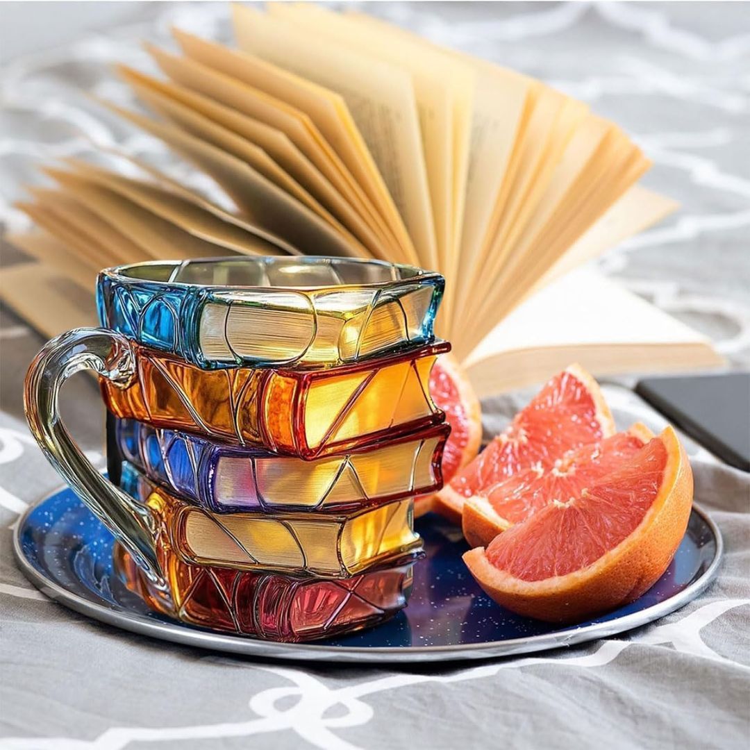 Tazza Artigianale 3D della Felicità per Amanti della Lettura