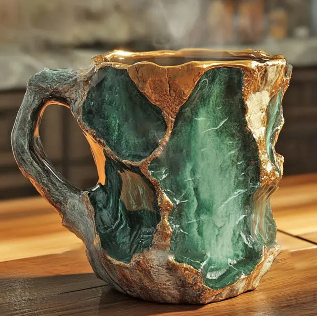 Tazza da Caffè con Cristalli e Minerali