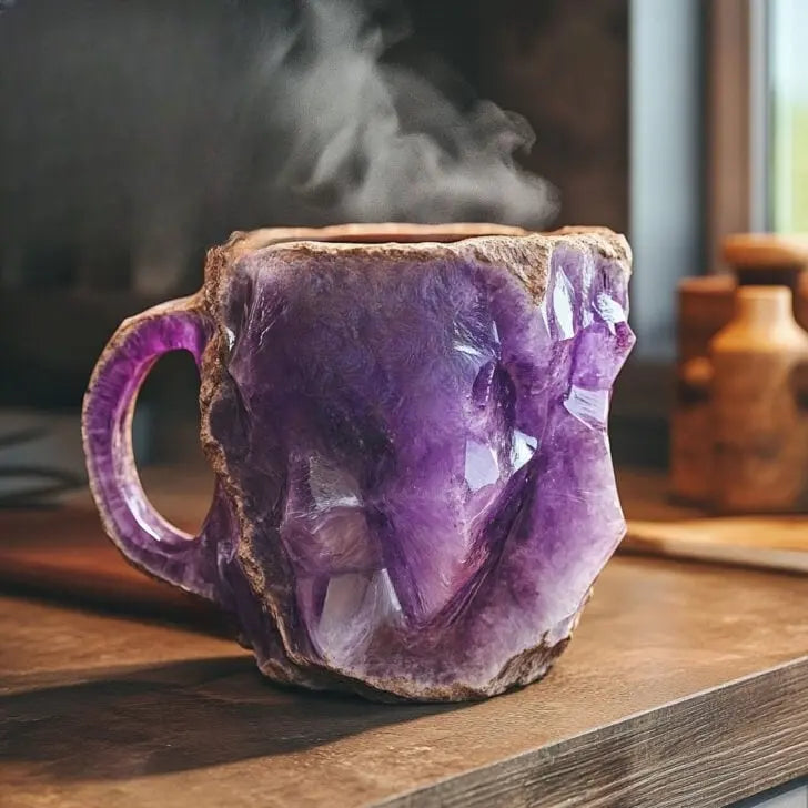 Tazza da Caffè con Cristalli e Minerali