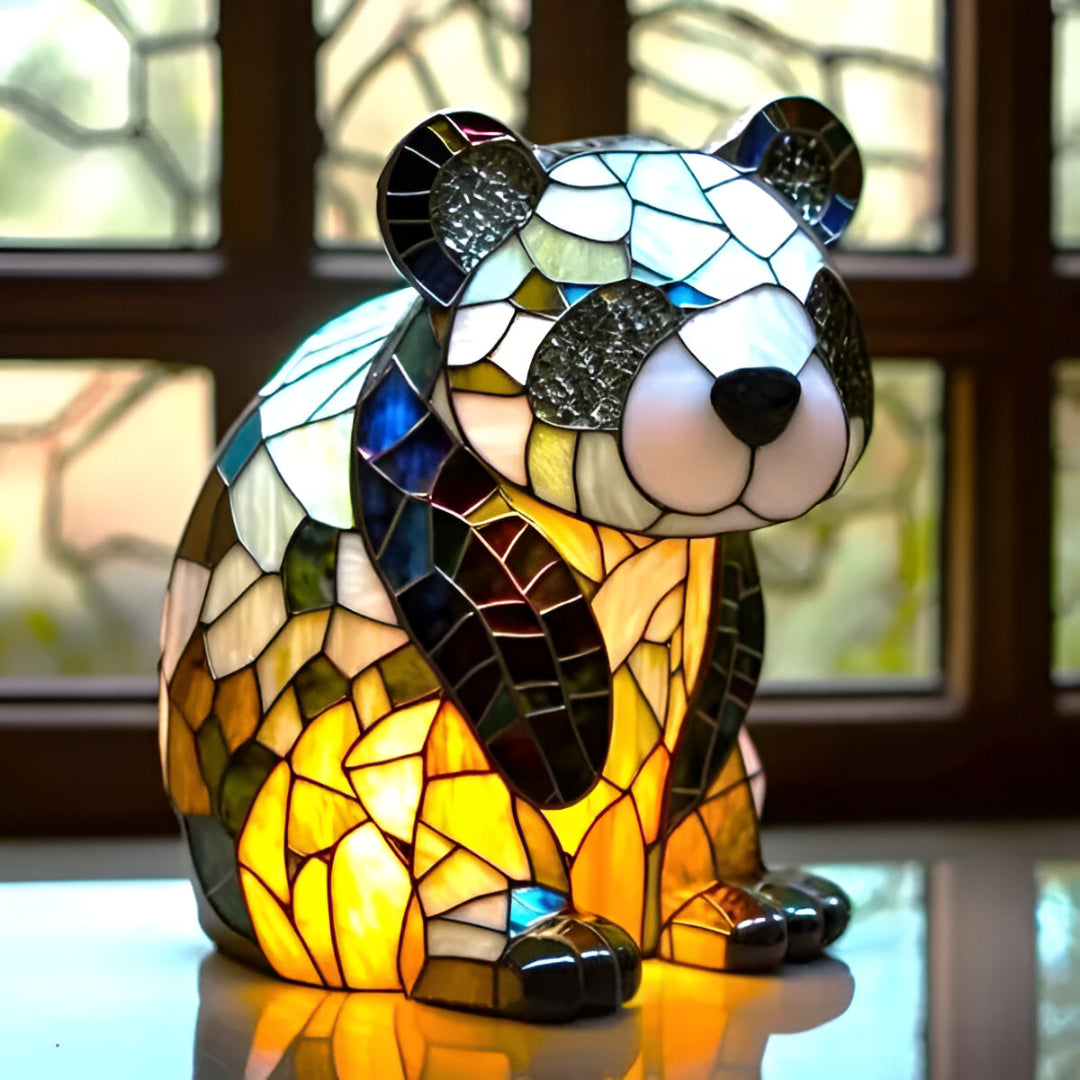 Panda Incantato Kloffie – Lampada Artigianale
