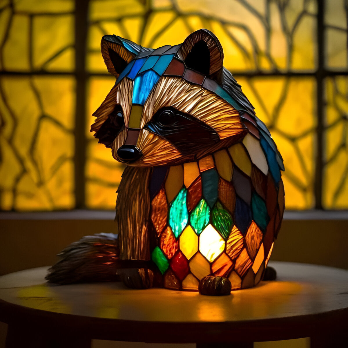 Raccoon Jackie – Dazzling LED Lamp