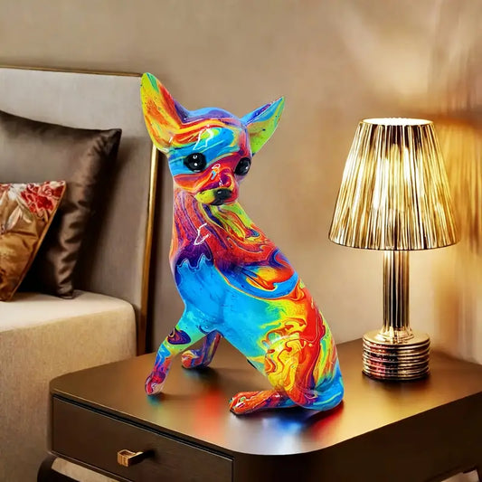 Chihuahua – Vibrant Resin LED Lamp