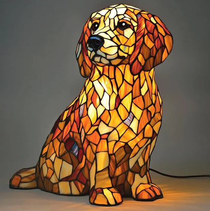 Golden Retriever Lily – Spiritual LED Sculpture